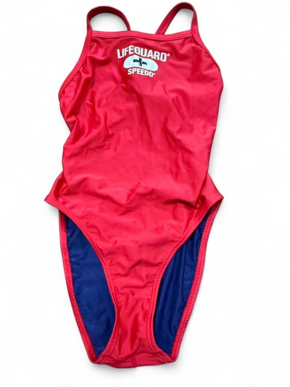 ☀️$5 sale☀️ Speedo Women's Size 28 XS One Piece Lifeguard Swimsuit Red